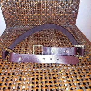 NWT Y2K ▶️ Antonio Melani ◀️ Black and gold Genuine Leather Thick Studded Belt ANTONIO MELANI | Accessories | Antonio Melani Black Belt  main image 4